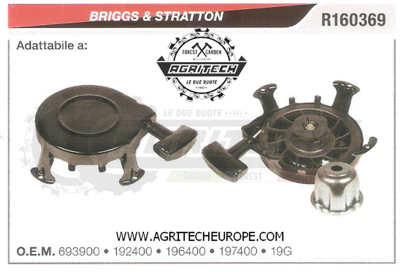 19G CARTER AVVIAMENTO COMPLETI AVVIATORE  BRIGGS & STRATTON 