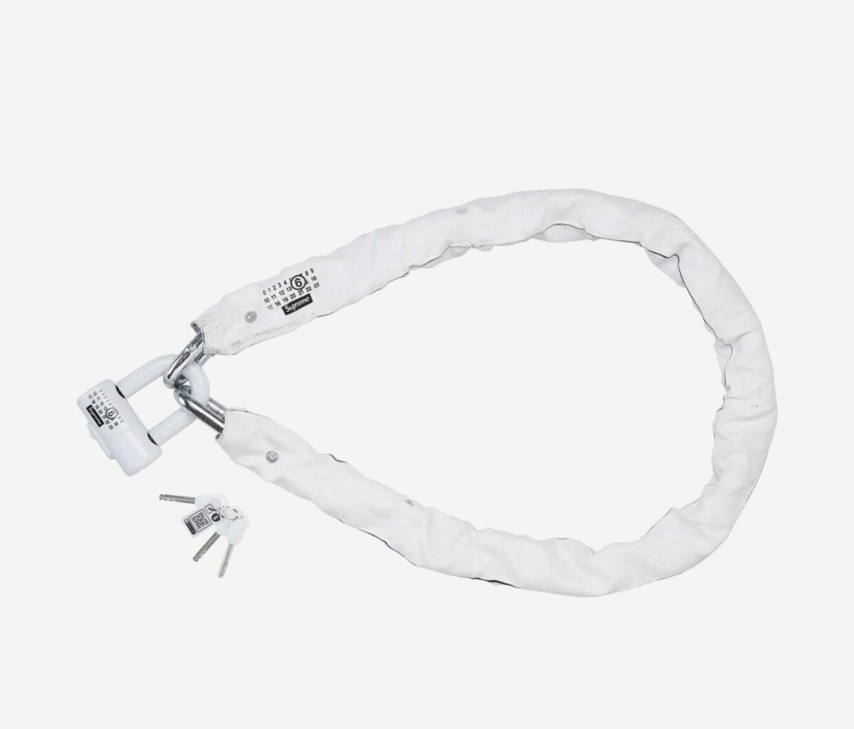 Supreme/MM6 Maison Margiela チェーンロック Supreme x MM6 Maison Margiela x Kryptonite Chain + Disc Lock