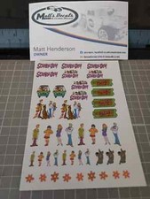 1/64 for hot wheels waterslide decals scooby doo MADE IN THE USA 