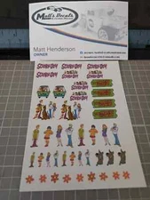 1/64 for hot wheels waterslide decals scooby doo MADE IN THE USA!