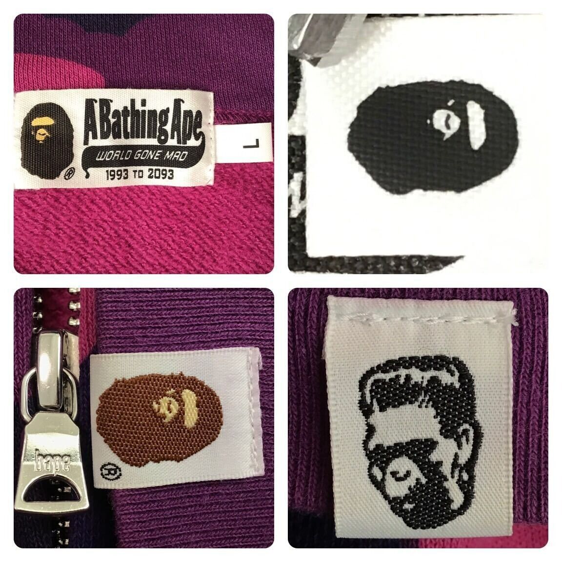 BAPE Shark full zip hoodie Purple camo a bathing ape PONR BAPE Shark full zip hoodie Purple camo a bathing ape PONR