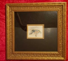 Paysage II. Engraving in color. One of 125 printed 1924. Pierre Auguste Renoir.