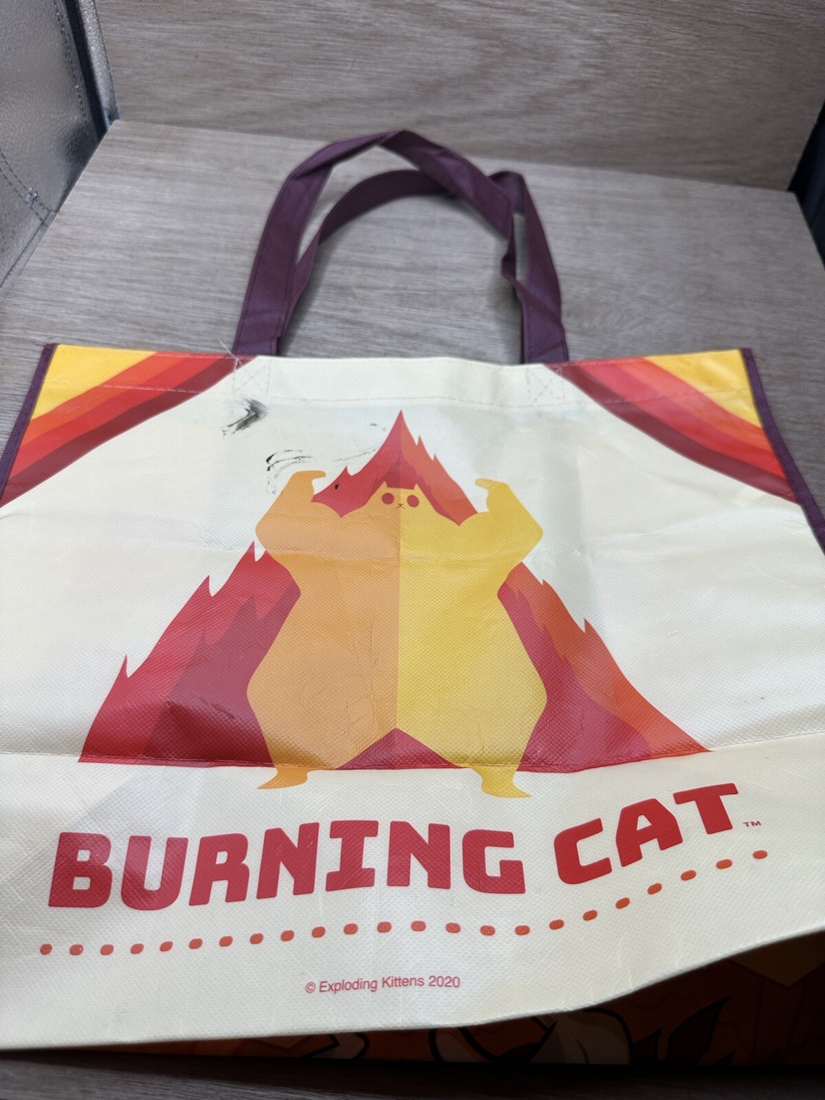 Burning Cat Light Carry On Bag Exploding Kittens - image 3