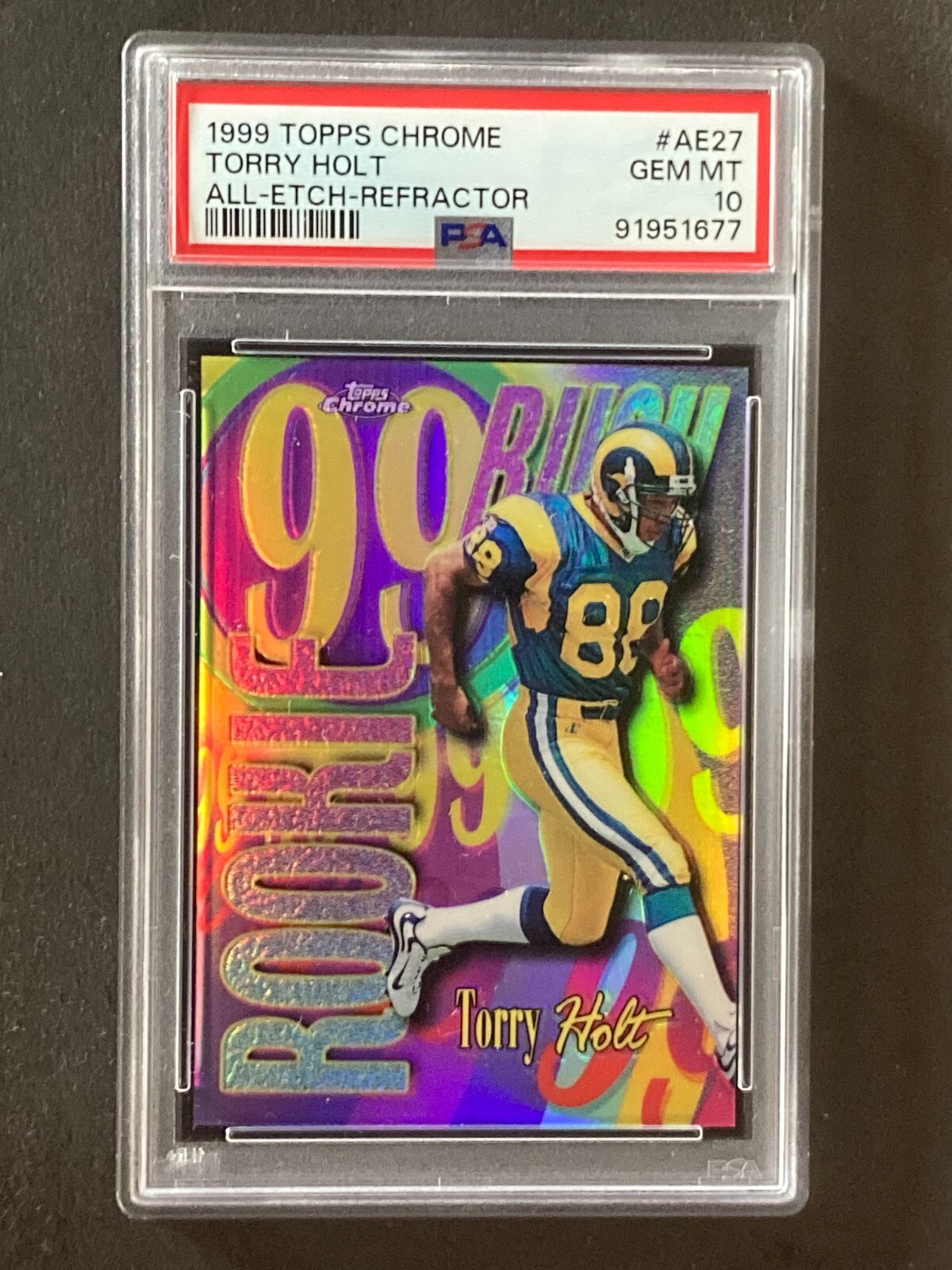 Torry Holt Topps Chrome All-Etch #AE27 Refractor