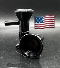 14mm Aluminum Metal BLACK bowl slide  water pipe bong Unbreakable