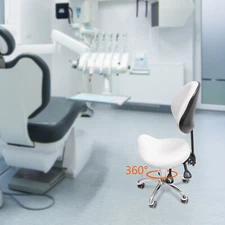 Ergolution Ergonomic Saddle Stool W/ Backrest -Work Stool,Office Stool-Seat