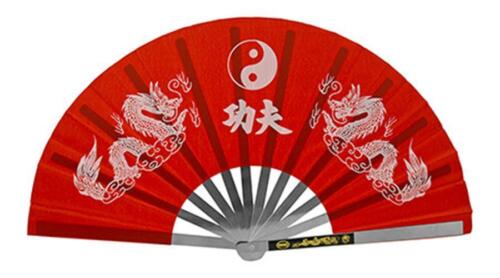 13.63″ Red Chinese Geisha Hand Fan – Elegant Silk Folding Fan M3100RD