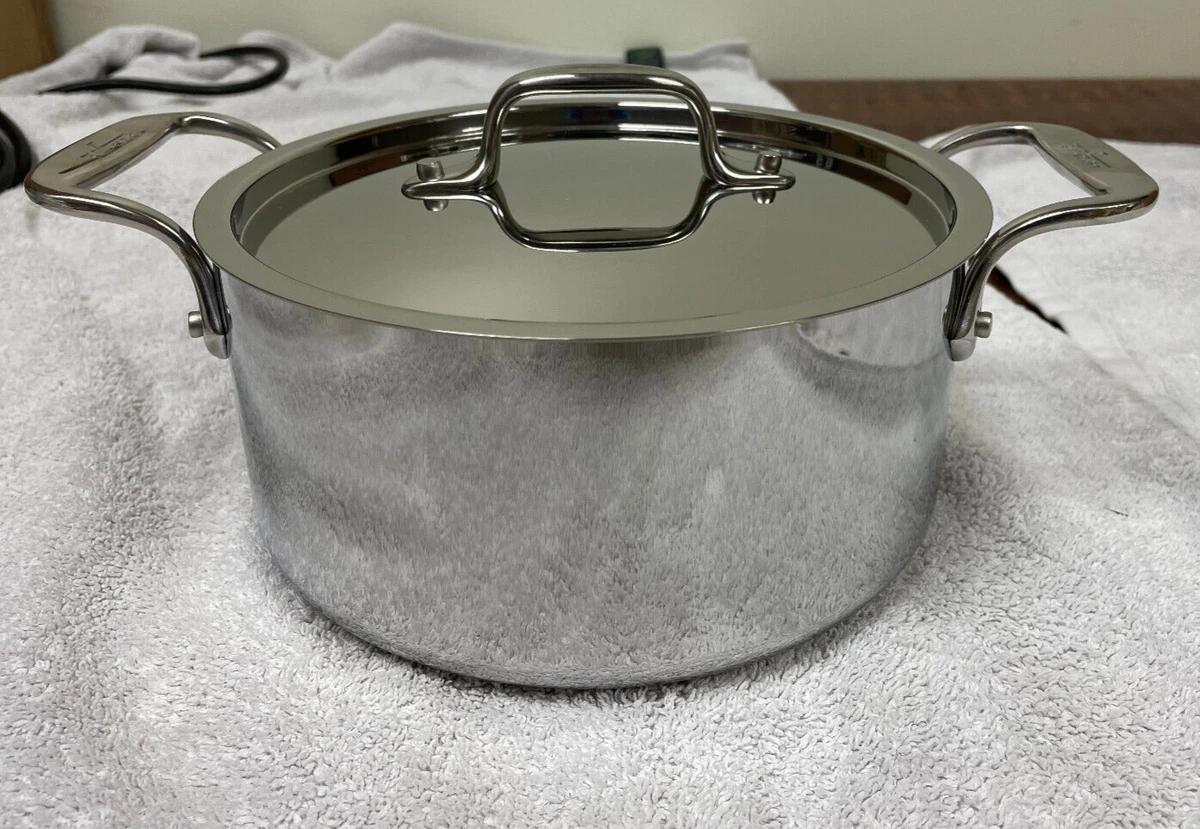  All-Clad Stainless Steel Saucepan Cookware, 3-Quart, Silver:  Home & Kitchen