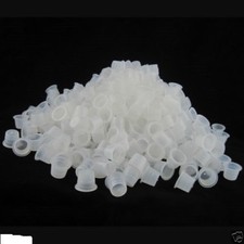 New Hot 1000PCS Medium Size 13mm White Plastic Tattoo Ink Cap Cups Supply