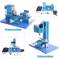 Mini Metall Drehmaschine Metall Fr&auml;smaschine Tischdrehbank DIY Holzbearbeitung