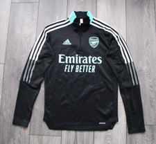 ADIDAS ARSENAL WARM TOP TRAINING LONGSLEEVE 2021 2022 SIZE SMALL BLACK HA5319