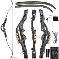 Arco recurvo ILF 62" tiro con arco 30-60 lb 19"" elevador contrapeso caza estadounidense