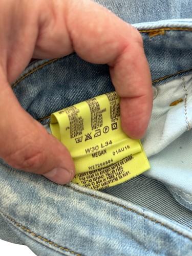 Vintage 90S Y2K Wrangler MEGAN Women Denim Light Blue Bootcut Low BNWT W32 L34 - Picture 9 of 10
