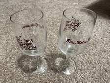 Swiss Wine Festival Vevay Indiana Wine Glasses 2PK 