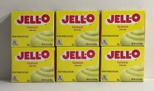 6 Boxen - Jello Zitrone - Instant Pudding Mischung 3,4 Unzen KOSTENLOSER VERSAND!