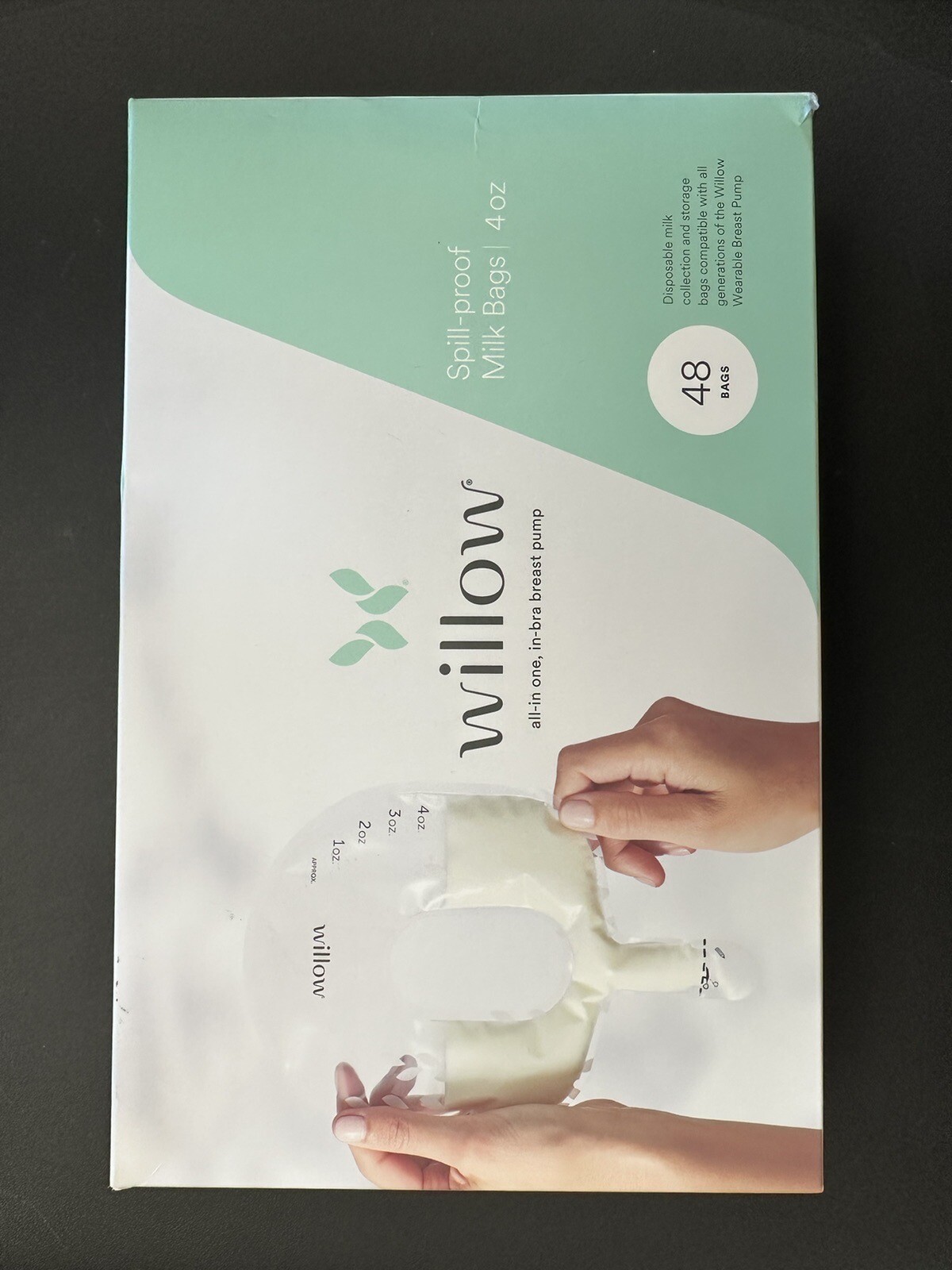 Willow Breast Pump 3.0 Generation Spill Proof Bags 4oz 48 Bags Sealed Brand New-image