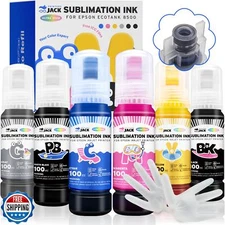 Printers Jack 600ML Sublimation Ink for ET-8550 ET-8500 Wide-Format Supertank