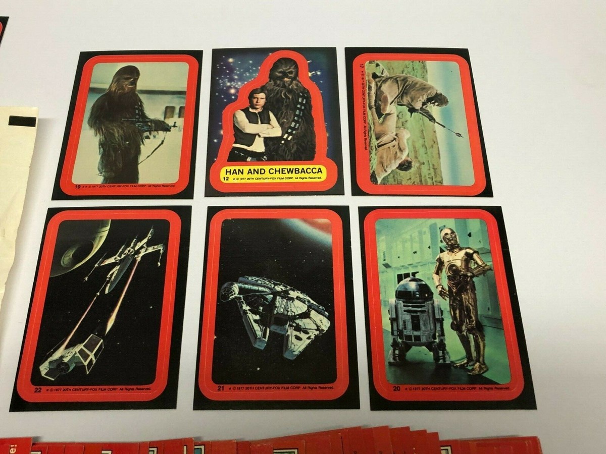 1977 Topps STAR WARS (RED) Trading Card Set (67-132 + 1977 Topps STAR WARS (RED) Trading Card Set (67-132 +