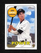 Lolo Sanchez 2018 Topps Heritage Minors Card #112; West Virginia Power