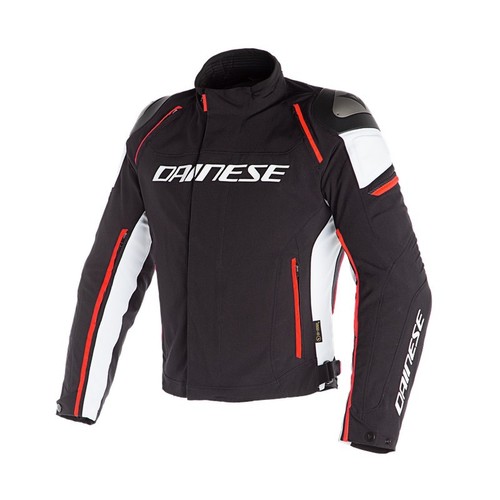 Giacca moto sport touring naked 4 stagioni Dainese Racing 3 nero bianco  rosso | eBay