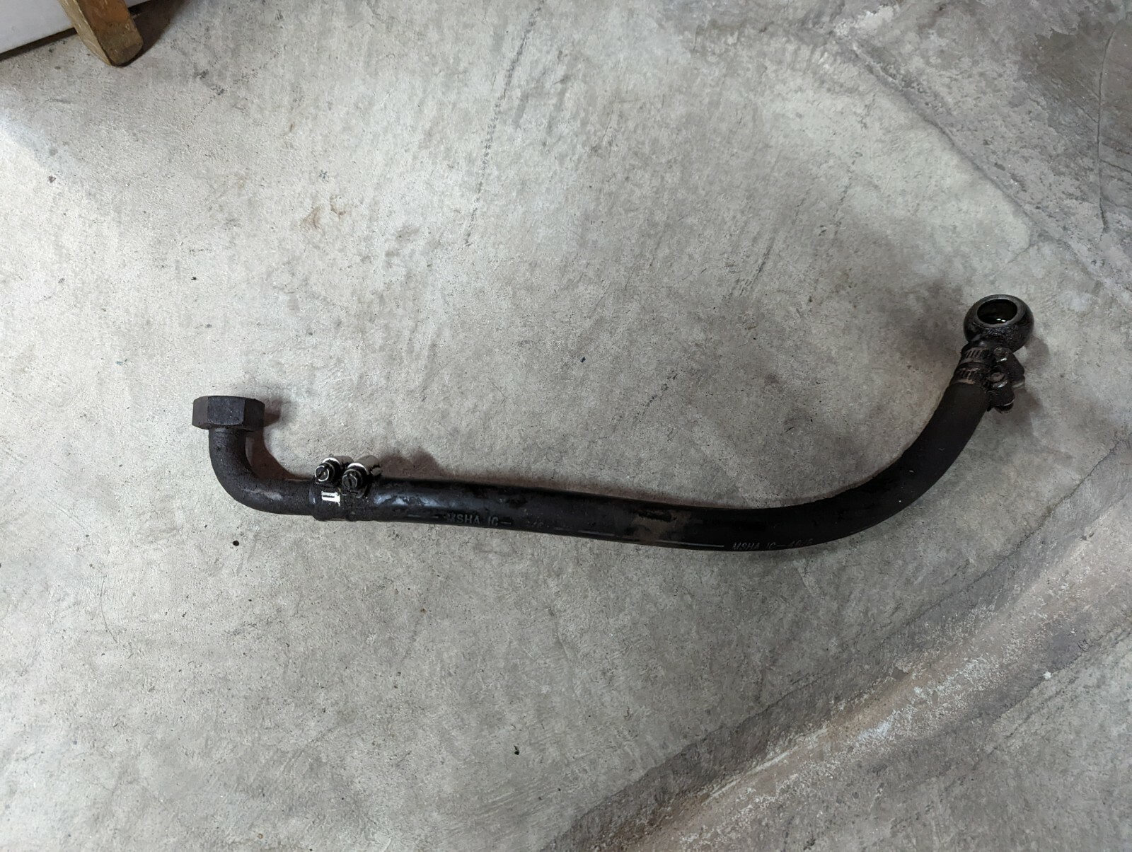 83 Ferrari Mondial QV US Spec Lower Oil Pipe return from oil cooler PN 116476