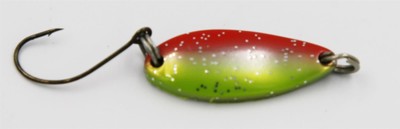 EFT Trout Dipper Spoon 3,5g Red Silver Green Glitter Forellenköder Blinker Köder