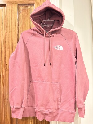 The North Face Men s Large Hoodie Sweatshirt Burgundy - ''Never Stop Exploring''