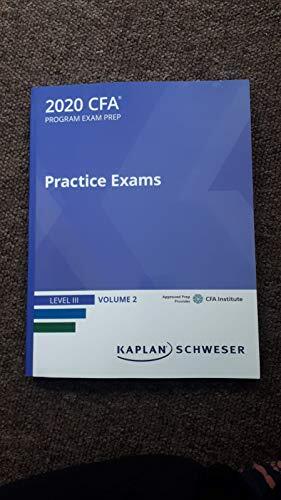 2020 CFA Level III Practice Exams Vol 2 by Schweser Book The Fast Free Shipping-image