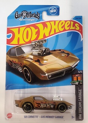 2023 Hot Wheels  68 Corvette Gas Monkey Garage HW Dream Garage Chevy C3 Stingray