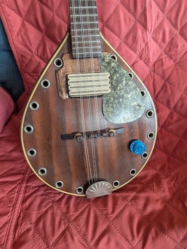 VINTAGE REGAL BLUE COMET MANDOLIN / PSYCO-BILLIE MODS / CHECK IT OUT - Picture 6 of 12