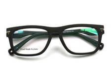 Square Wood Grain Eyeglass Frames Men Women Full Rim Acetate Glasses Hand Made