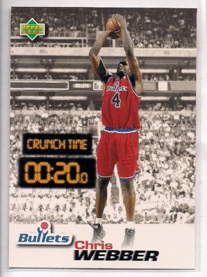 1997 Upper Deck Nestle's Crunch Time Card Series Chris Webber #CT04/40