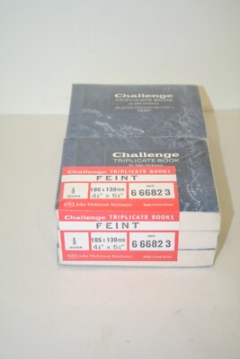 Packung mit 6 unbenutzten Vintage Challenge dreifachen Büchern ~ früh John Dickenson (DEB4)
