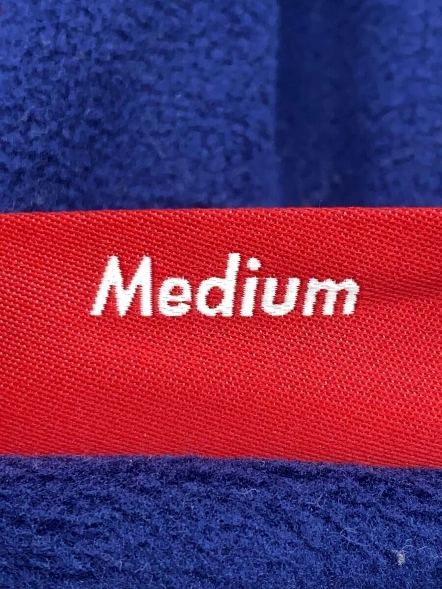 Felpa Supreme con cappuccio M poliestere blu navy usata