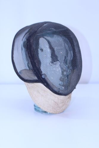 Maschera Recinzione Castello Vintage Rete Metallo Protezione Casco Sport N.Y.C. Panno - Foto 15 di 19