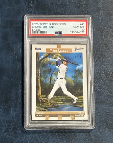 2025 Topps x Bob Ross The Joy of Baseball - Shohei Ohtani #41 - Easel /75! SSP