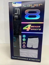 Layer 8 Boxer Briefs Size  M 4 Pack