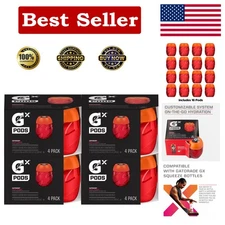 Gx Hydration System: Customizable Sports Drink Pods & Non-Slip Squeeze Bottles