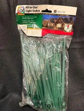 Lites Up All in One Light 25 Outdoor Plastic Stakes C-7 OR C-9 NOS