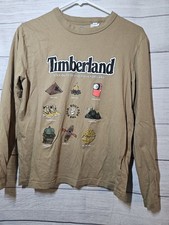 Timberland YOUTH Long Sleeve Shirt - Small 14/16 - Brown, Camping, Hiking