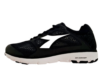 Diadora X Run Herren Laufschuhe Schwarz Weiß Atmungsaktiv Running Gr. 40 Sneaker