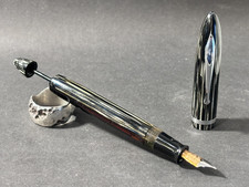 Sheaffer — Feather Touch 500 Grey Striated Vac-Fil Restored (BFP757) — fountain pen for sale on Nibfolio