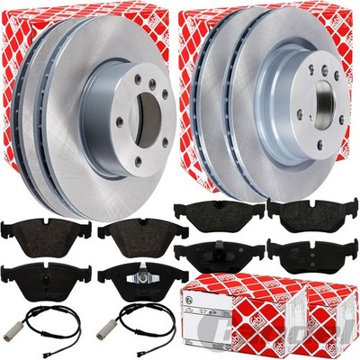 FEBI BREMSSCHEIBEN + BELÄGE VORNE+HINTEN passend für BMW X1 E84 ab 03.2010