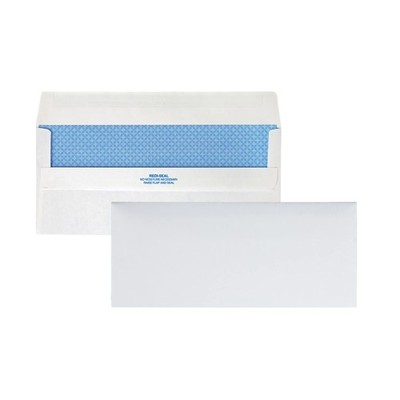 #10, Redi-Seal Security Tint Business Envelopes, Self-Seal, 24-lb, White, 500...