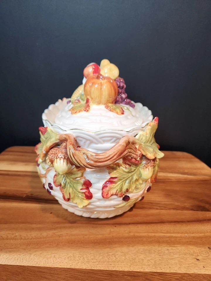 Sopa de barril galleta otoño Acción de Gracias Cornucopia. (Sin cuchara) Foto 4 de 4