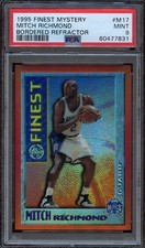 1995-96 Finest Mitch Richmond Mystery Finest Bordered Refractor - PSA 9