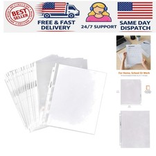 Clear Plastic Sheet Protectors for 8.5 x 11 Documents 100 Heavyweight Sleeves