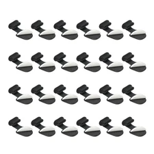 0.9 Inch USB Type C Dust Plug, 24 Pcs Anti Dust Plug Cover Female End, Black