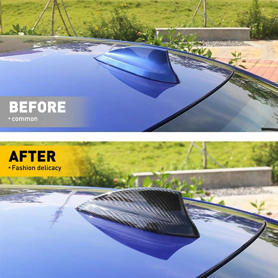 1/2set SHARK FIN ANTENNA COVER CAP FOR BMW F30 F22 F32 F36 F80 M3 M - Imagem 4 de 4
