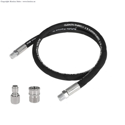 #ad Pressure Washer Whip Hose 12ft 3 8quot; NPT Quick Connect Jumper Hose 4000 PSI Powe $29.99